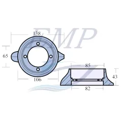 Anodo Volvo Penta 875812 AL