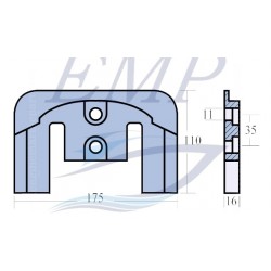 Anodo Mercruiser 821630Q1 MG