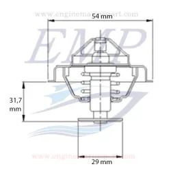 Termostato Volvo Penta 1544297 / 3831425