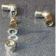 Raccordo a 90°  filetto da  1/4  attacco tubo da 10mm