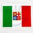 Adesivo bandiera italiana 120 x 160 in PVC lucido per imbarcazioni