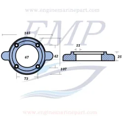 Anodo Yanmar EMP 196420-02652