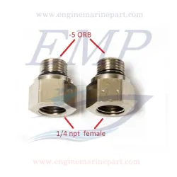 Adattatore Teleflex HF6012  da -5 ORB  a 1/4 NPT