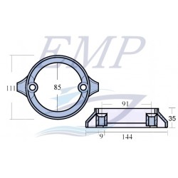 Anodo Volvo Penta 852182 / 875821 ZN