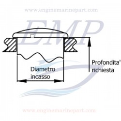 Indicatore pressione olio Flagship Plus white chrome 0-80 PSI