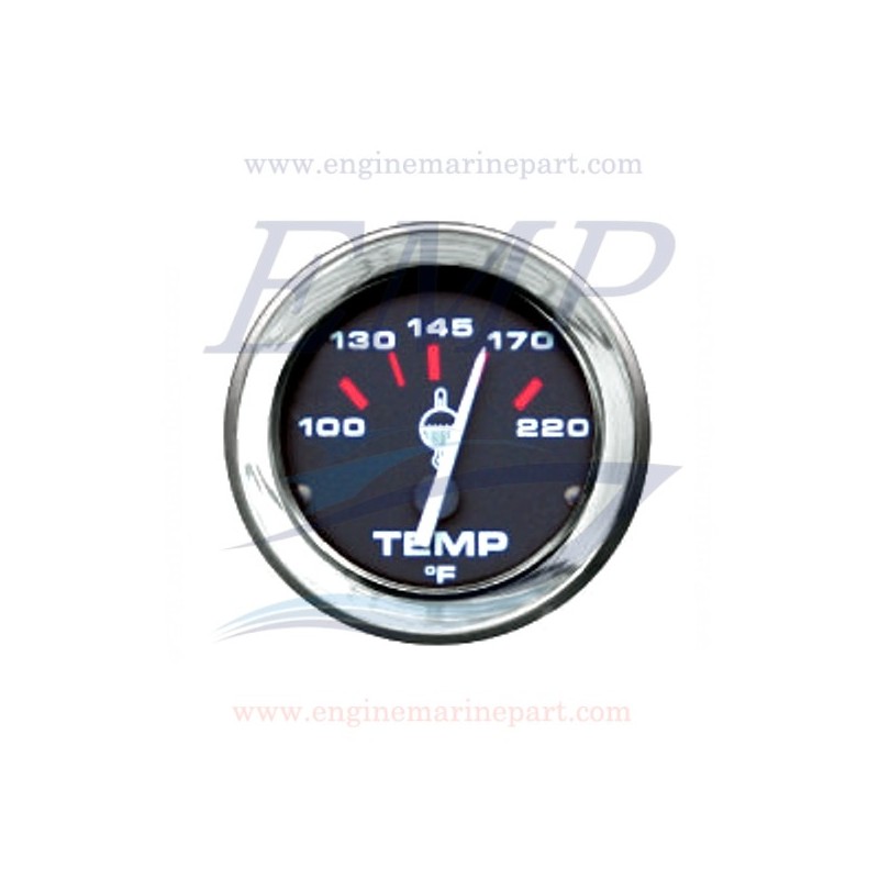 Indicatore temperatura acqua Admiral Plus black chrome 100-220 F