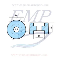 Anodo collettore aspirazione, scarico Honda 12155-ZV5-000