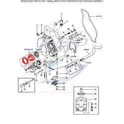 Cuscinetto campana Mercruiser 60794A4, 879194A02