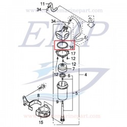 O-ring filtro bassa pressione Honda 16918-ZY3-003