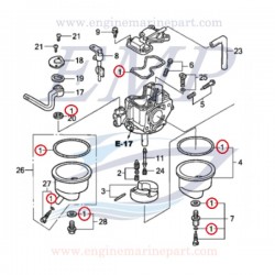 Kit guarnizioni carburatore Honda 16010-ZW6-611