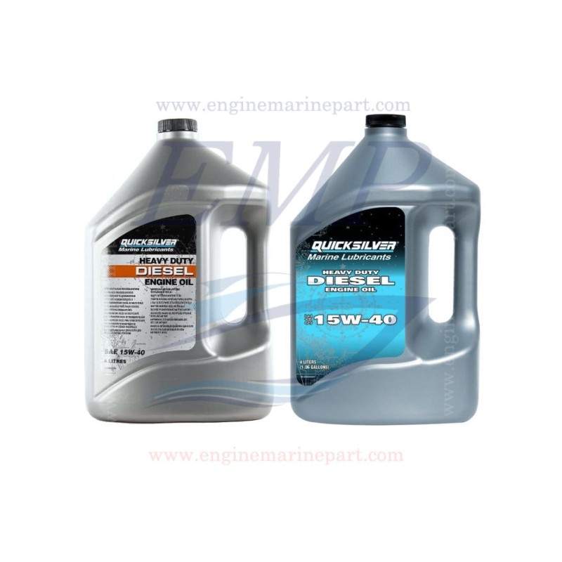 Olio Quicksilver per Motore Diesel uso pesante SAE 15W-40 4lt 8M0096794