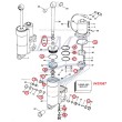 Kit riparazione power trim Johnson, Evinrude 0433816, 0435567