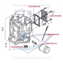 Astina olio motore Honda 15655-ZW9-000