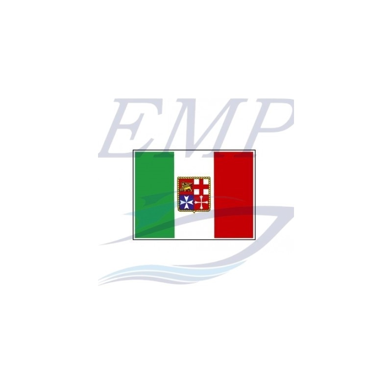 Adesivo bandiera italiana in PVC lucido per imbarcazioni