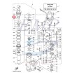 Raschia olio ghiera pistone power trim Yamaha 6H1-43872-10