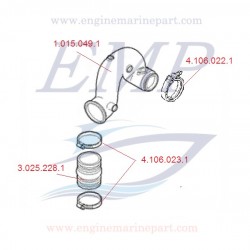 Riser di scarico 2998cc per EFB FNM 1.015.049.1