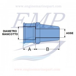 Tenuta asse elica da 1 1/4"inc con lubrificazione