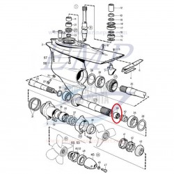 Cuscinetto a rulli piede Volvo Penta EMP 183272