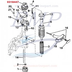 Pignone avviamento Johnson, Evinrude 0318447