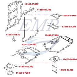 Guarnizione coperchio punterie Suzuki 11189-87J00