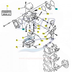 Kit revisione carburatore Yamaha, Selva 67F-W0093-02