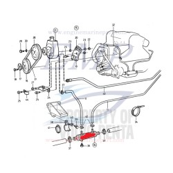 Scambiatore di calore olio idroguida Volvo Penta 857153