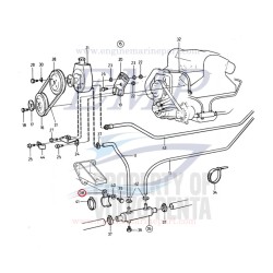 Staffa Scambiatore di calore olio Volvo Penta 857176, 857040