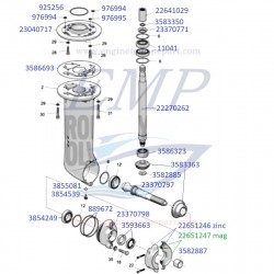 Paraolio asse elica Sail Drive Volvo Penta 3593663