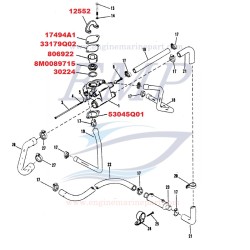 kit tagliando MERCRUISER V8 5.0L, 5.7L CARB dal 87' al 95'