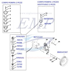 kit tagliando MERCRUISER 5.7L CARB dal 87' al 95'