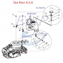 Serbatoio benzina Sea Bass Selva 1600200