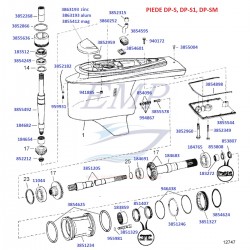 O-ring piede Volvo Penta, 3852866