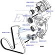 kit tagliando MERCRUISER QSD2.0 HP 115, 130, 150, 170