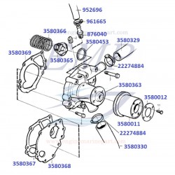 Guarnizione termostato Volvo Penta EMP 3580453