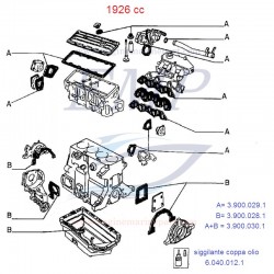 Guarnizione coperchio acqua 1926cc FNM 3.021.038.1