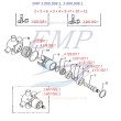 Kit Riparazione Pompa Acqua FNM EMP 3.900.008.1, 3.900.009.1