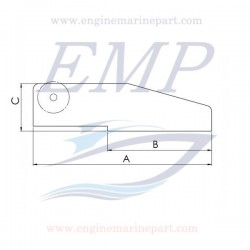 Musone salpancora inox 54mm x 150mm