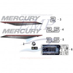 Set adesivi Mercury 8M0170753
