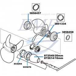 Taglialenze elica Volvo Penta 872871, 3858457