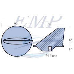 Anodo Pinna Mercury, Mercruiser 31640Q4