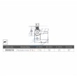 Base snodata in acciaio inox microfusine per antenna GPS-VHF