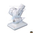 Base doppio snodo in Nylon rinforzato Bianco per antenna GPS-VHF-TV