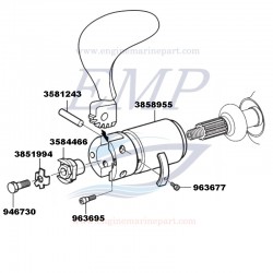 Mozzo per eliche Sail Drive Volvo Penta 3858955