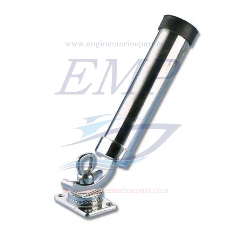 Portacanne orientabile a crimagliera a parete di acciaio inox