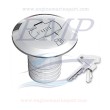 Tappo imbarco carburante in Ottone cromato con chiave