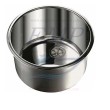 Lavabo tondo acciaio inox diametro 32,5 cm