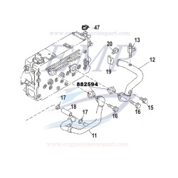 Guarnizione scambiatore Mercruiser 882594