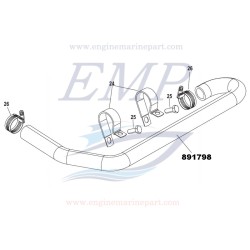 Tubo acqua Mercruiser 891798