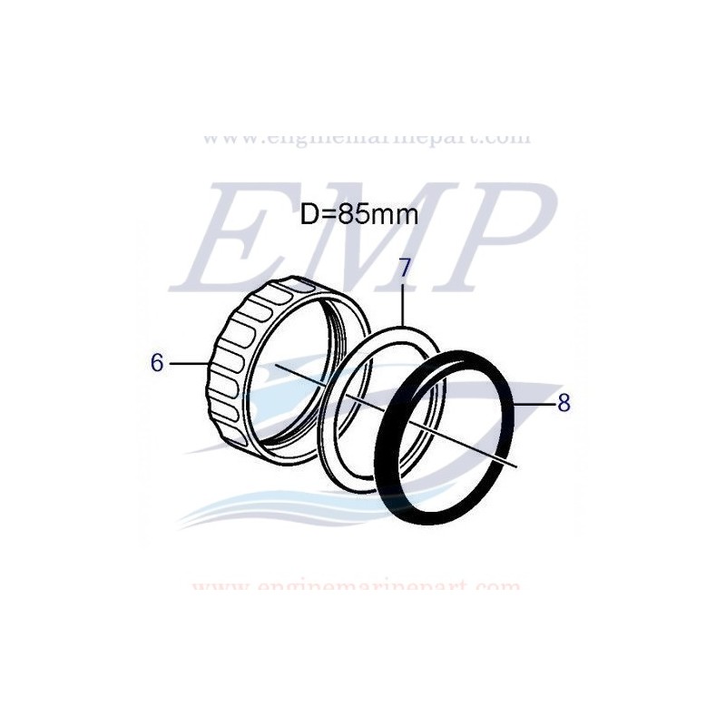 Cerchietto Cromato per Contagiri 85mm 21628159, 21628160, 874732