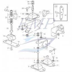 Silent Block antivibranti Volvo Penta EMP 861460